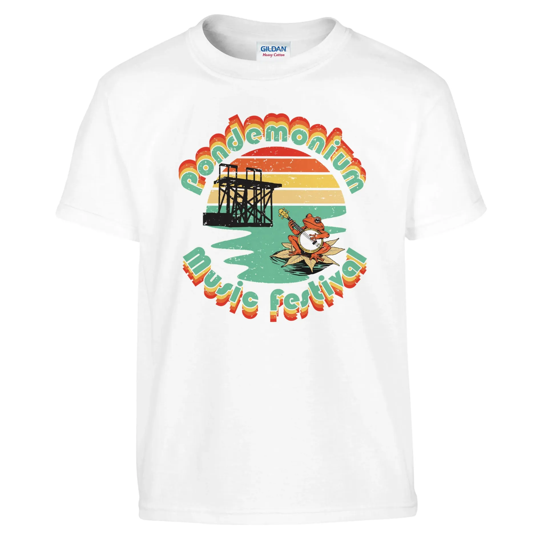 Pondemonium Unisex Kids Crewneck T-shirt - Large Chest Logo